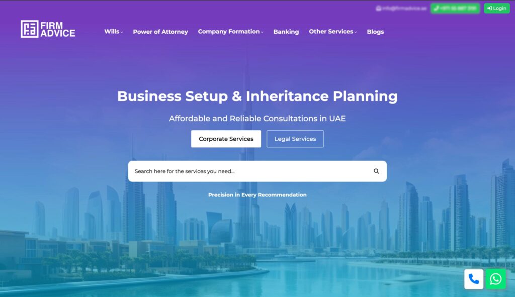 FirmAdvice Website
